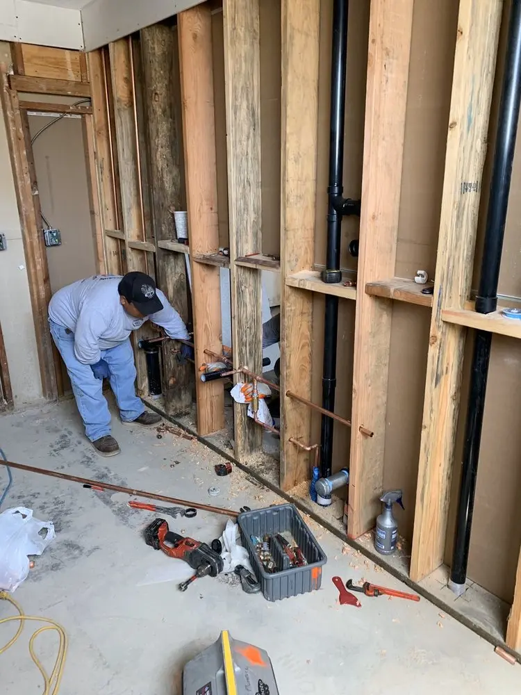Commercial rough-in plumbing for Water Heater Replacement in Ingomar